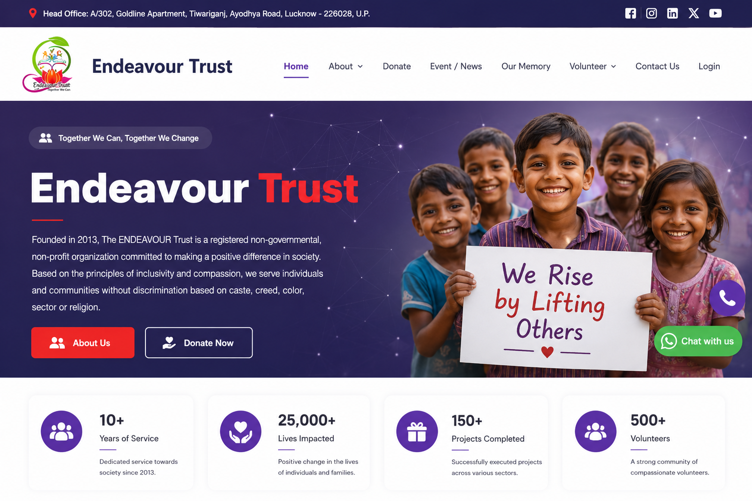 Endeavour Trust – Official NGO & Social Welfare Website
