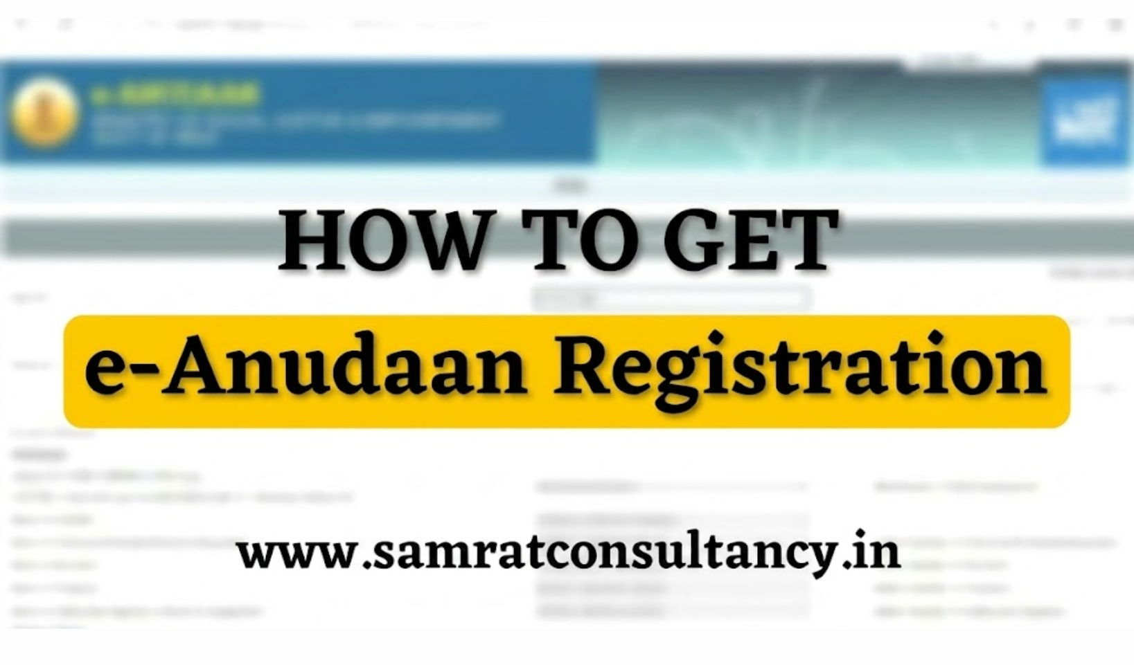 E-Anudaan Registration